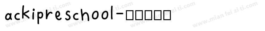 ackipreschool字体转换