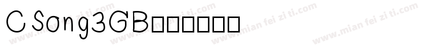 CSong3GB字体转换