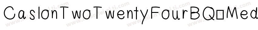 CaslonTwoTwentyFourBQ-MediumItalic字体转换