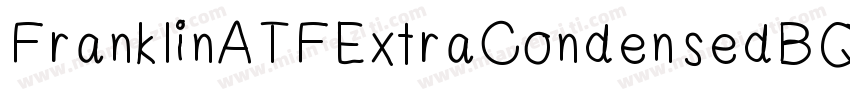 FranklinATFExtraCondensedBQ-Italic字体转换