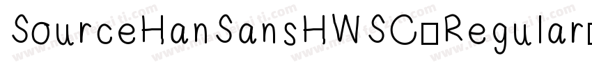 SourceHanSansHWSC-Regular-GBpc-EUC-字体转换