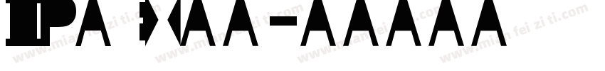 IPAex黑体字体转换
