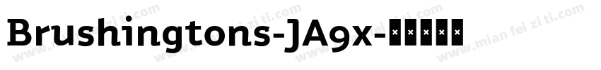 Brushingtons-JA9x字体转换