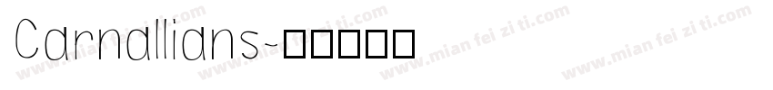 Carnallians字体转换