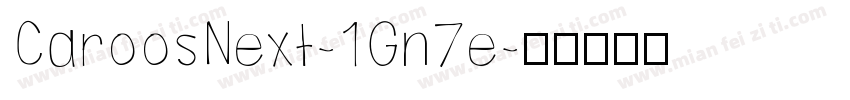 CaroosNext-1Gn7e字体转换