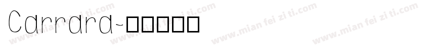 Carrara字体转换