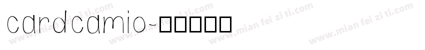 cardcamio字体转换