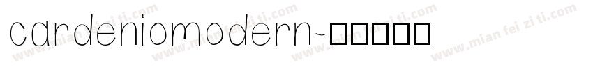 cardeniomodern字体转换