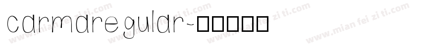 carmaregular字体转换