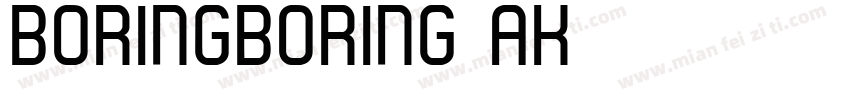 BoringBoring-AK6字体转换