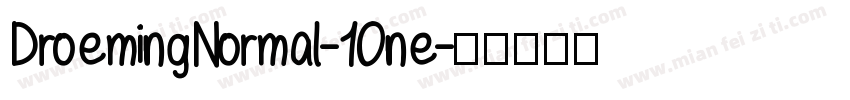 DroemingNormal-10ne字体转换