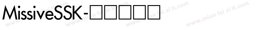 MissiveSSK字体转换