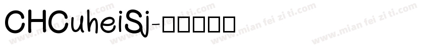 CHCuheiSj字体转换