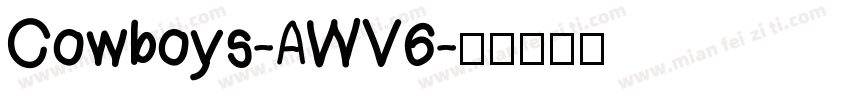 Cowboys-AWV6字体转换