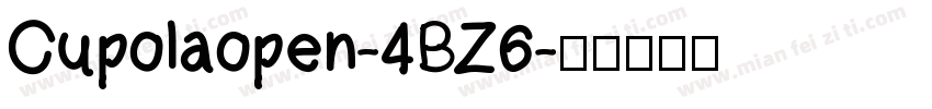 Cupolaopen-4BZ6字体转换
