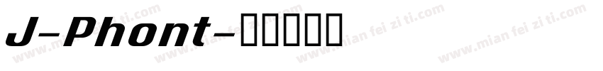 J-Phont字体转换