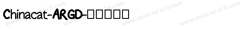 Chinacat-ARGD字体转换