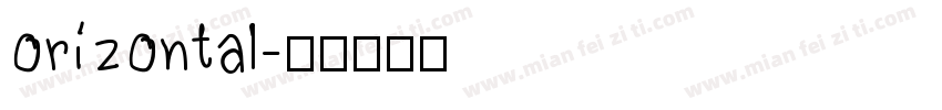 orizontal字体转换