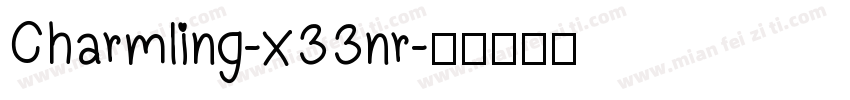 Charmling-x33nr字体转换