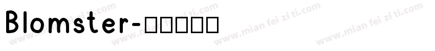 Blomster字体转换