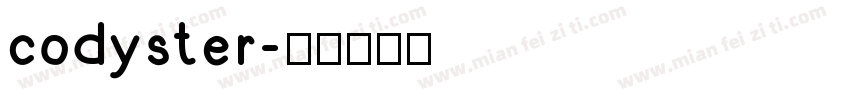 codyster字体转换