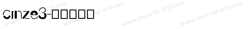 cinze3字体转换