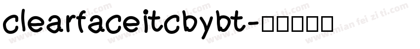 clearfaceitcbybt字体转换
