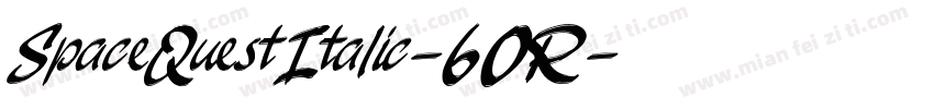 SpaceQuestItalic-60R字体转换