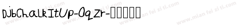 DjbChalkItUp-0qZr字体转换