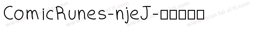 ComicRunes-njeJ字体转换