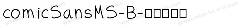 comicSansMS-B字体转换