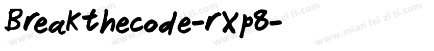 Breakthecode-rXp8字体转换