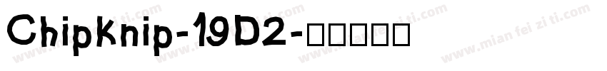 ChipKnip-19D2字体转换