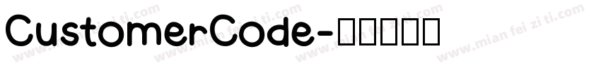CustomerCode字体转换