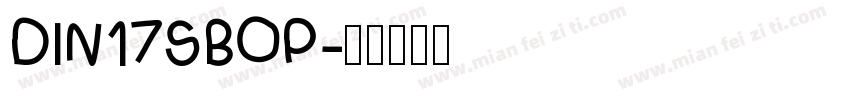 DIN17SBOP字体转换