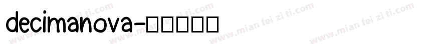 decimanova字体转换