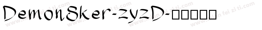 DemonSker-zyzD字体转换