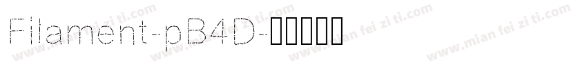 Filament-pB4D字体转换