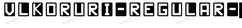 VlKoruri-Regular字体转换