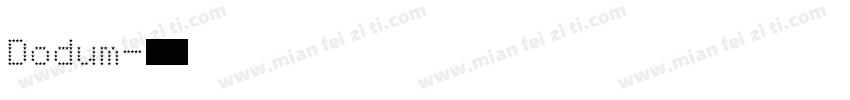 Dodum字体转换