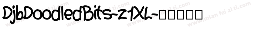 DjbDoodledBits-z1XL字体转换