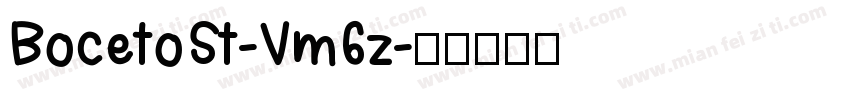 BocetoSt-Vm6z字体转换