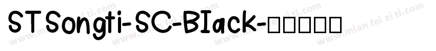 STSongti-SC-BIack字体转换