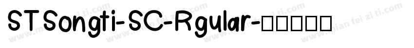 STSongti-SC-Rgular字体转换