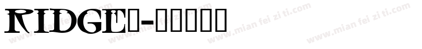 Ridge5字体转换