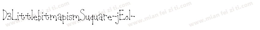 D3LittlebitmapismSuquare-jEol字体转换