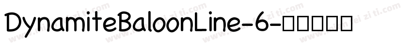 DynamiteBaloonLine-6字体转换