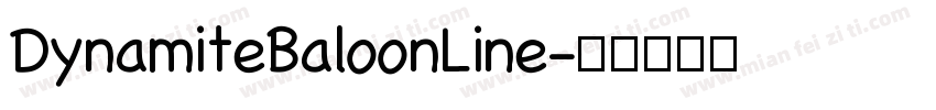 DynamiteBaloonLine字体转换