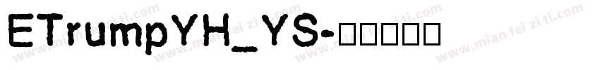 ETrumpYH_YS字体转换