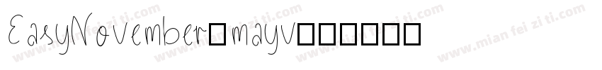 EasyNovember-mayv字体转换